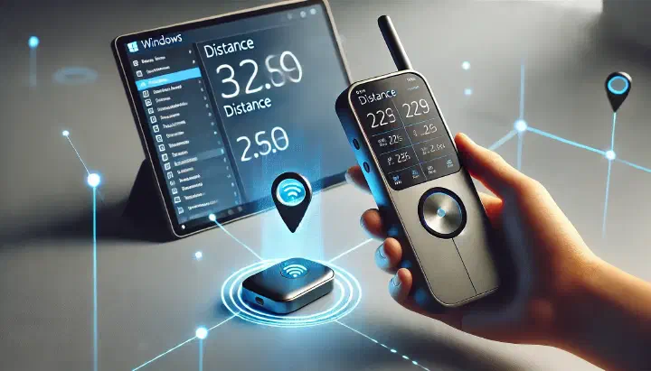 BLE-gestützte Entfernungsmessung mit mobiler Konfiguration